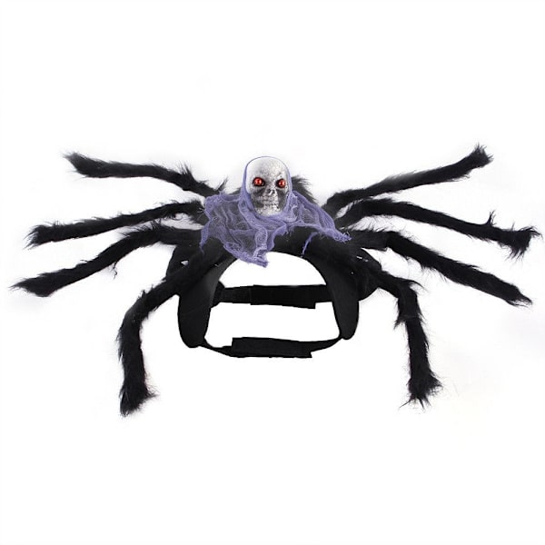 Pet Spider Kläder Halloween Black Spider L L