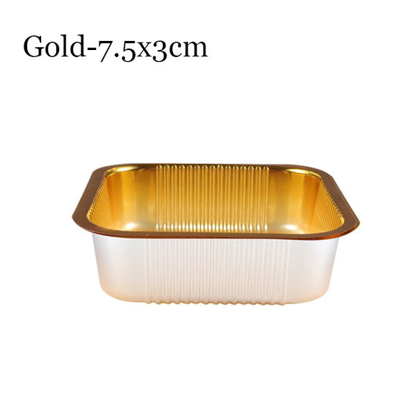 100 stk Månekagebakke Æggeblomme CrispTray GULD 7,5X3CM 7,5X3CM gold 7.5x3cm-7.5x3cm