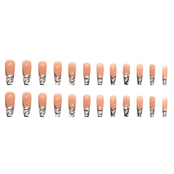 24 stk Fake Nails Short French W290 W290 W290