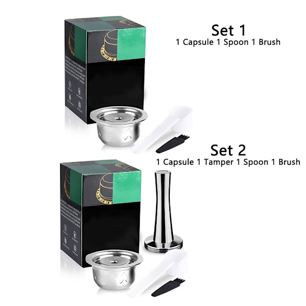 Kaffekapsel påfyllningsbar kapsel SET 1 SET 1 set 1
