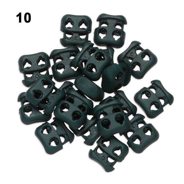 20 kpl Stoppper Cord Lock Bean Toggle Clip vaatteet kengännauha
