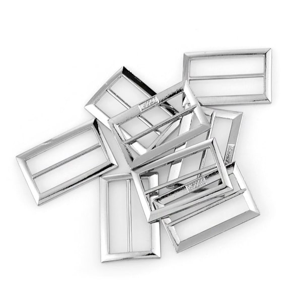 10 kpl Tri-glide Buckle Adjust Soljet Reppuhihnat MUSTA Black 3.5cm