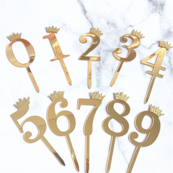 Cake Toppers Cupcake Topper Picks GULL 4 4 gold 4-4