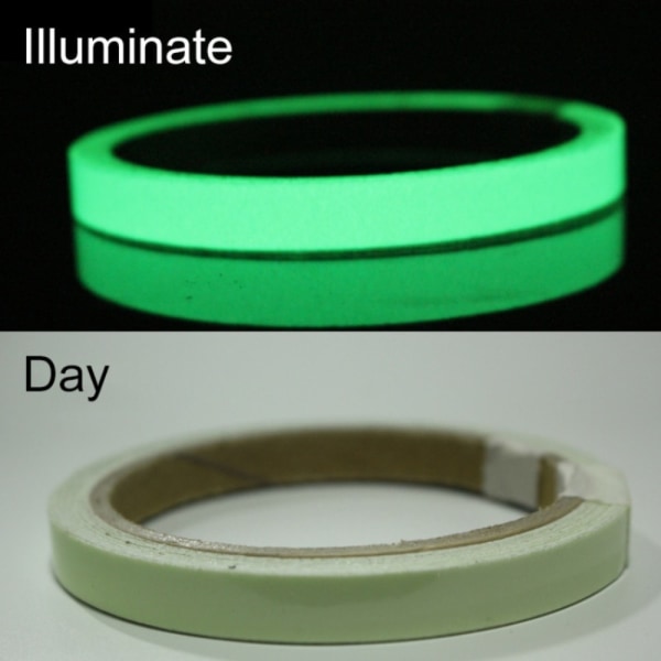 3 Meter Luminous Tape Glow In The Dark GRØN 1 RULLE-3CM Green 1 roll-3cm