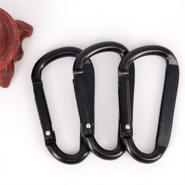 5 stk D Carabiner Snap Clip nøkkelring