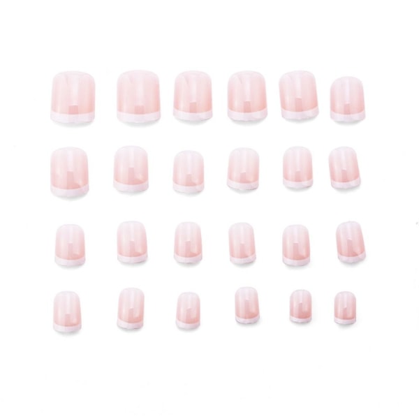 Franske firkantede hovedtæer Falske negle, der kan bæres 4 4 4