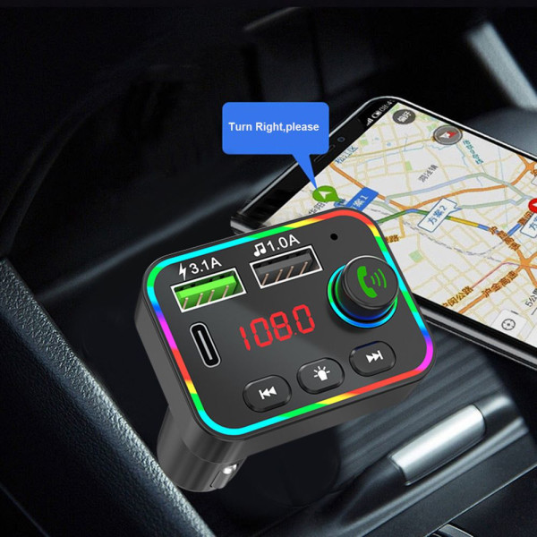 Bil FM-sender Trådløs Bluetooth 5.0 Radio MP3-afspiller