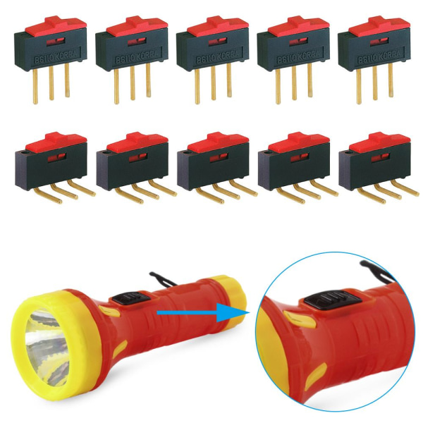 5 STK Slide Switch Vippebryter BSI-10 BSI-10 BSI-10