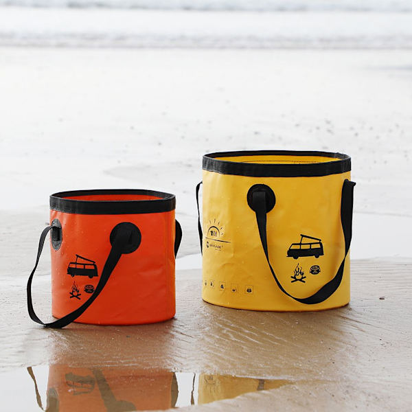 10L Hopfällbar vattenhink Vattenbehållare GUL 10L 10L yellow 10L-10L