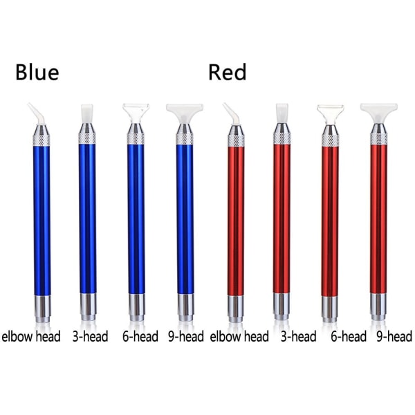 Point Drill Pen Diamant Maleverktøy Belysning BLÅTT ALBUUE blue elbow head