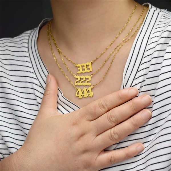 Nummer Halsband Antal Hänge GULLNUMMER 555 gold number 555