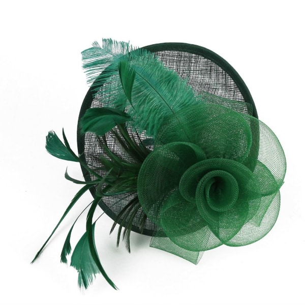 Hårklämma Feather Cap GRÖN green