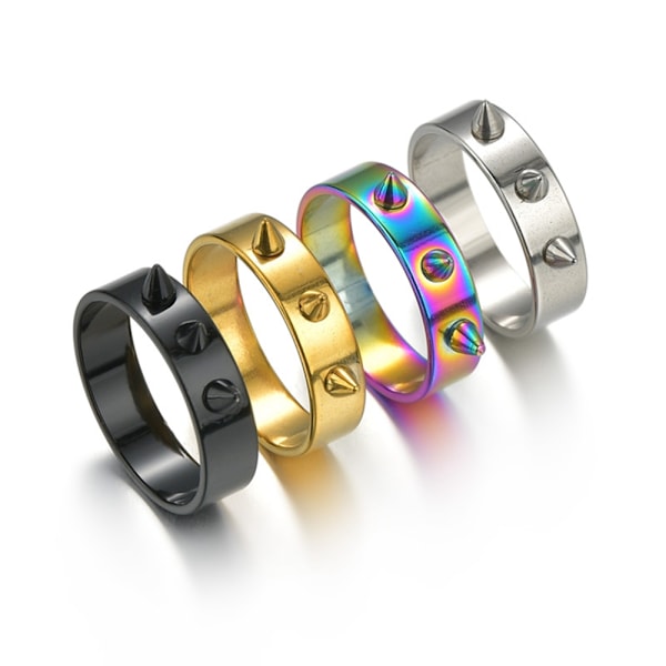 Punk Rings Rivet GULD 8 gold 8