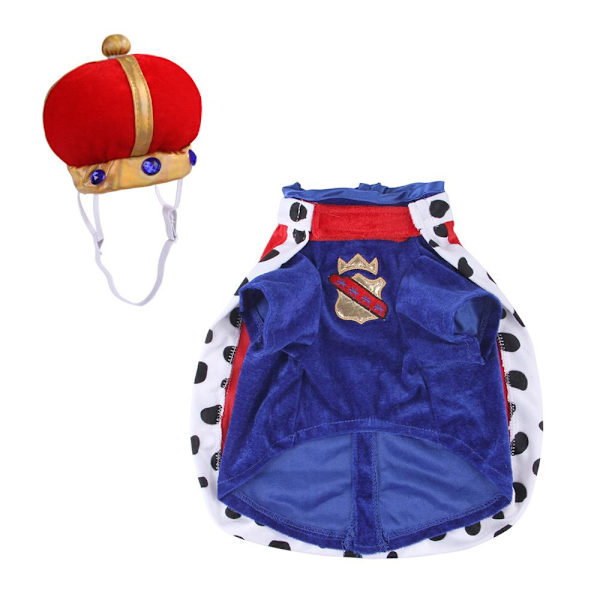 Lemmikkien Halloween-asu King Cloak M M