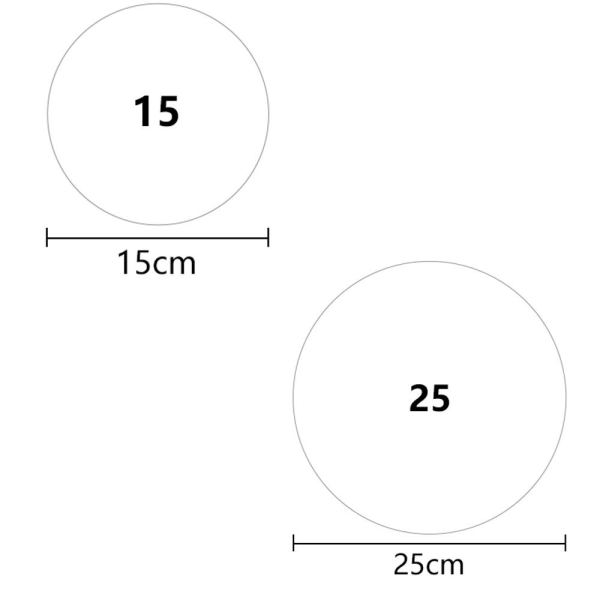 5st bordstablett koppmatta 25CM2 2 25cm2