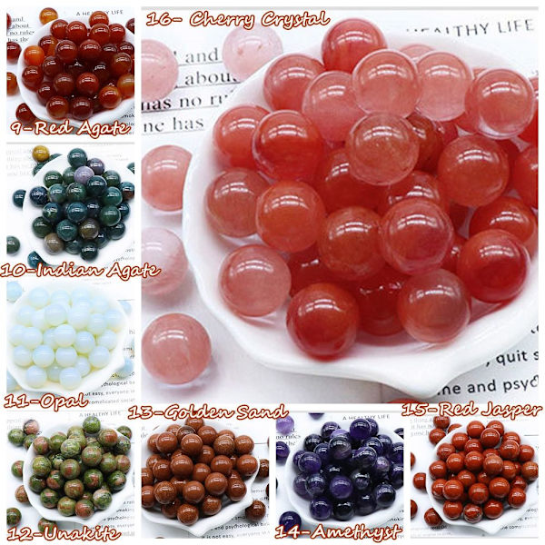 Luonnonkivi parantava parantava kivi 16- KIRSIKAKIDE 16- Cherry Crystal