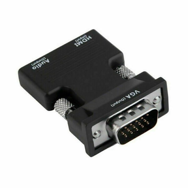 HDMI till VGA-kabel Audio Adapter HDMI-kompatibel omvandlare