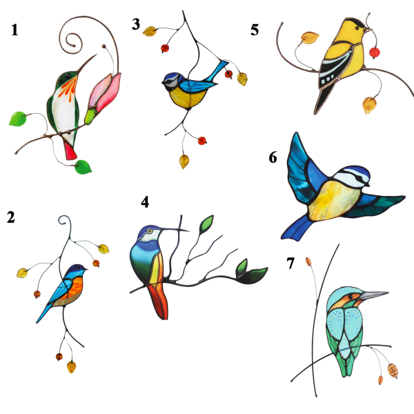 Window Clings Hummingbird 1 1
