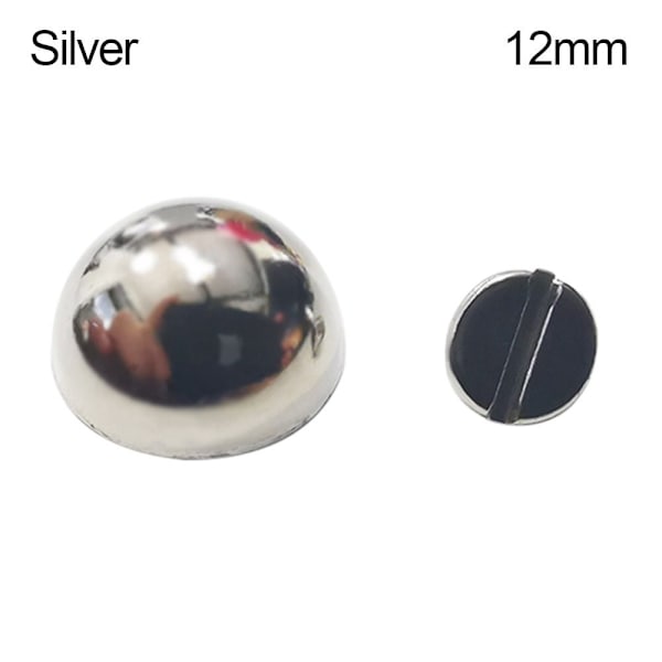 Svampskruv Plaggnitar SILVER 12MM Silver 12mm