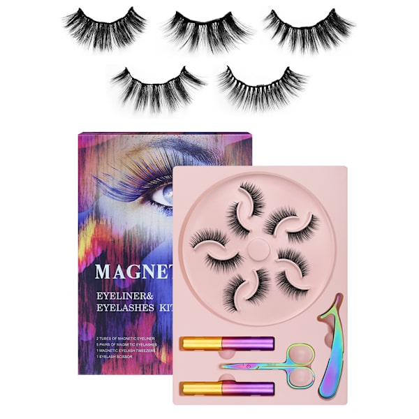 5D magnetiska ögonfransar med eyeliner-kit ZML-006 ZML-006