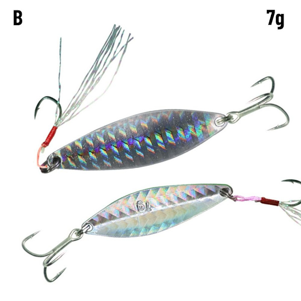 VIB Fishing Lures fjäder metallskedar 7GB B 7gB