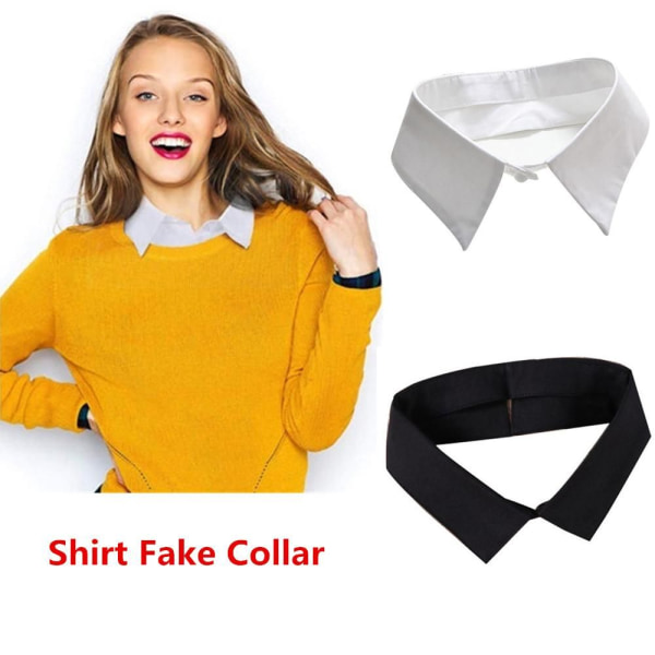 Skjorta Fake Collar Clothes Blus False Collar SVART 2 Black 2