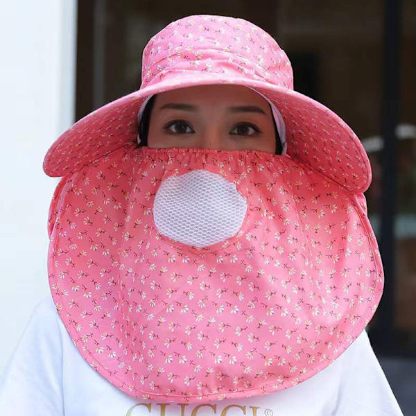 Solskyddshatt Anti-UV Solhatt VATTENMELONRÖD STYLE3 Watermelon Red Style3