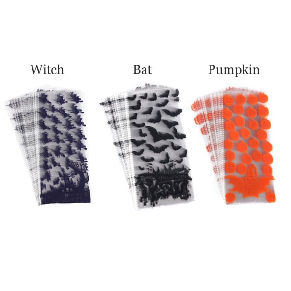 50 kpl Halloween karkkipussi paketti lahja WITCH WITCH Witch
