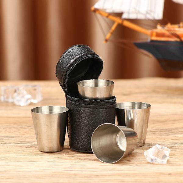 4 st Resekoppar Set Camping Cup Mugg L L