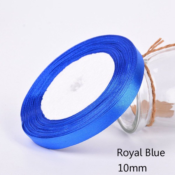 25 Jaardia/Rullanauhat Grosgrain Satin ROYAL BLUE 10MM royal blue 10mm