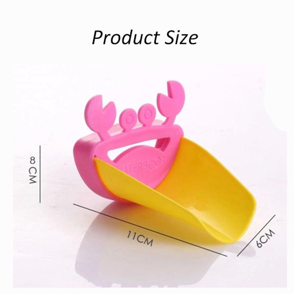 Vandhane Chute Extender Vask hænder HVAL PINK-GUL Whale pink-yellow