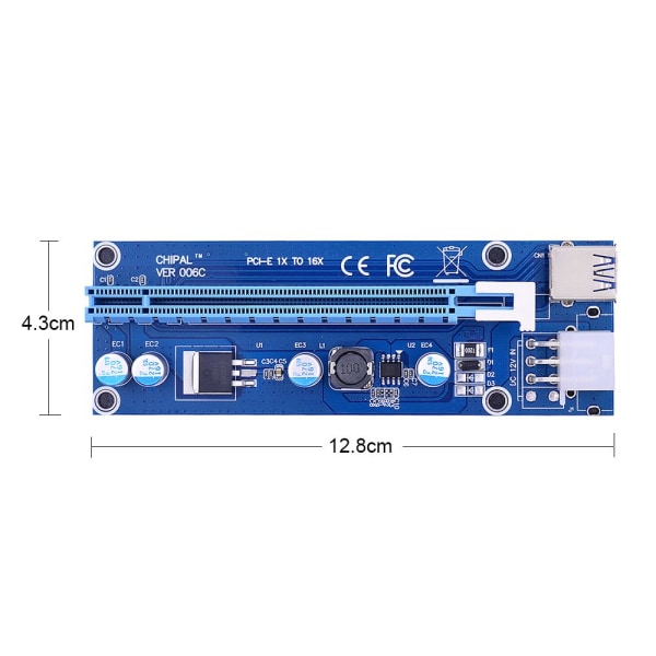 PCI-E Riser Card VER006C Extender