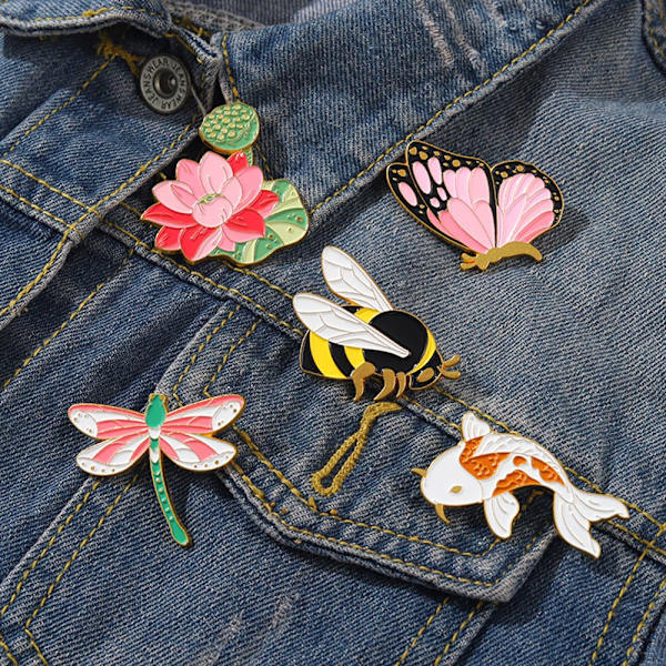 Bee Broscher Kostymkrage Pins C C