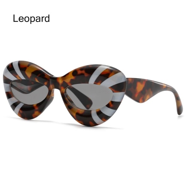 Sexede læbe solbriller Cat Eye solbriller LEOPARD Leopard