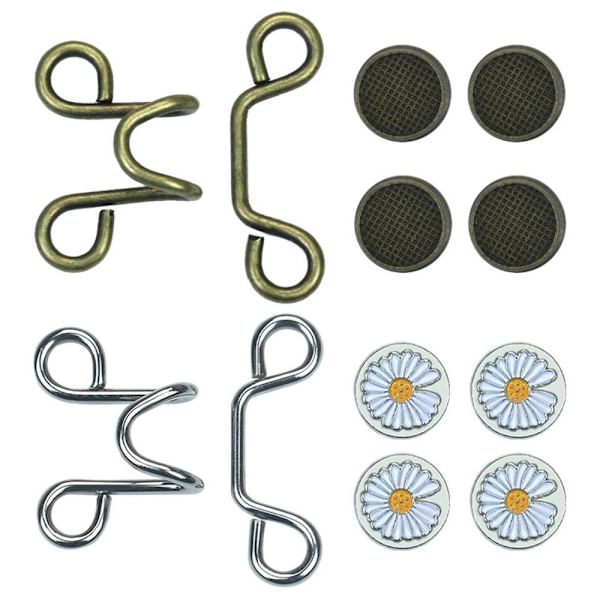 2st justerbara knappstift Knappklämma BRONZE S Bronze S