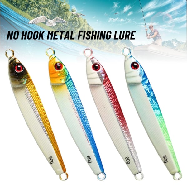 Metallikalastusviehe ilman koukkua Jig Bait 2 2 2