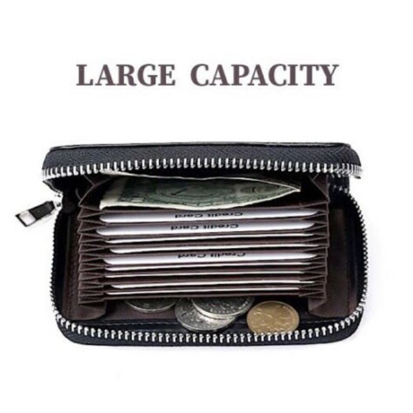 RFID Blocking Wallet Kreditkortholder Læderpung SORT black