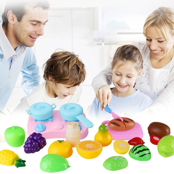 25st/35st Skär frukt Set Leksaker Matleksak 25st 25pcs