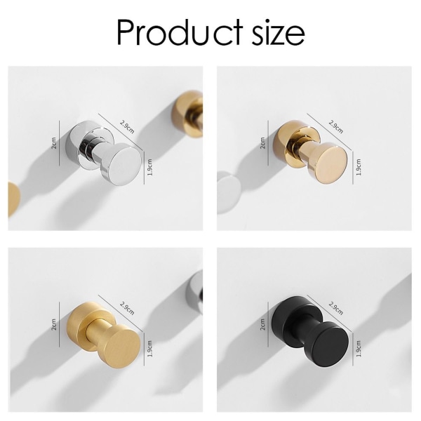 Messing Robe Krog Vægophæng SORT&GULD SORT&GULD Black&Gold
