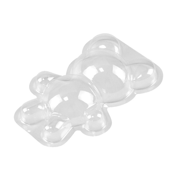 3stk 3D Bjørn Sjokoladeform Stor størrelse Brytbar