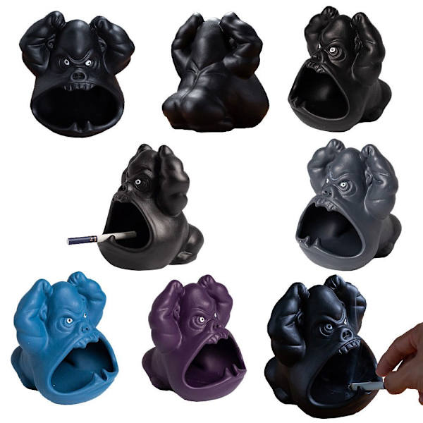 C eramic King Kong A shtray 3 3 3