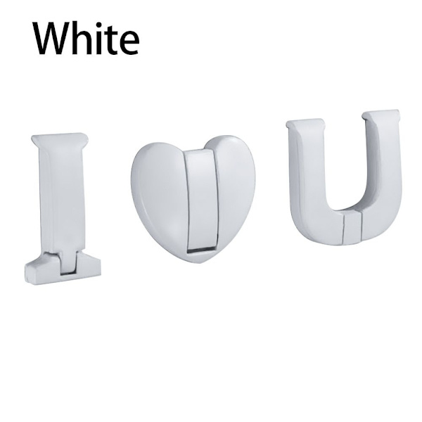 3STK/Sæt Kåbekrog Dørbøjle HVID White