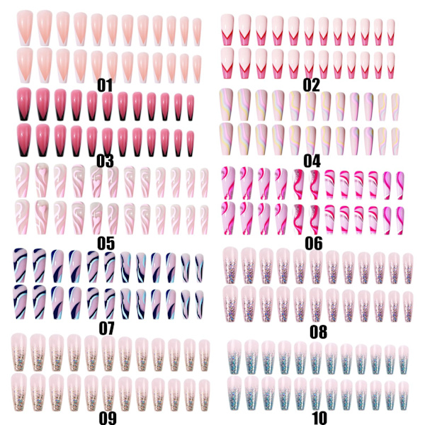 24st/låda Kista False Nails Wearable 13 13 13