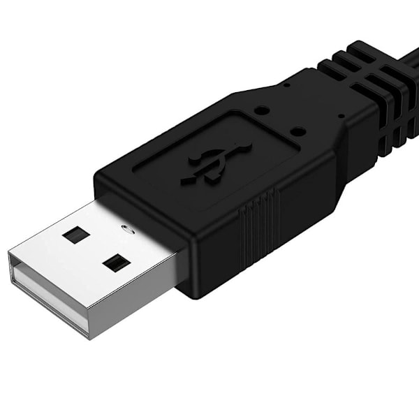 USB til 3 RCA-kabel Audio Videoledning 0,3M USB-M TIL RCA-F 0,3M 0.3m USB-M to RCA-F