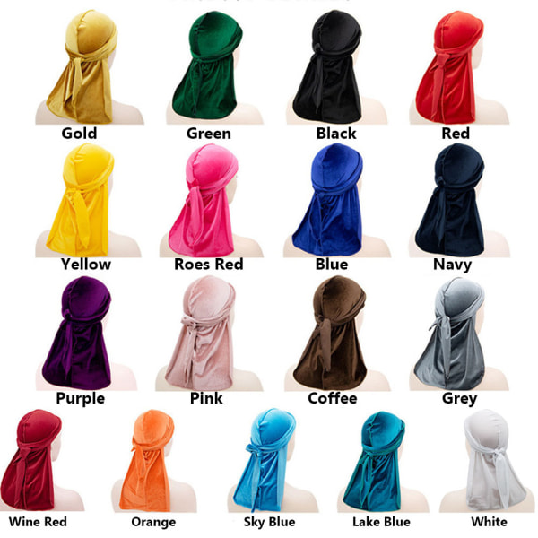 1st Durags Kepsar Bandana Hat GULD gold
