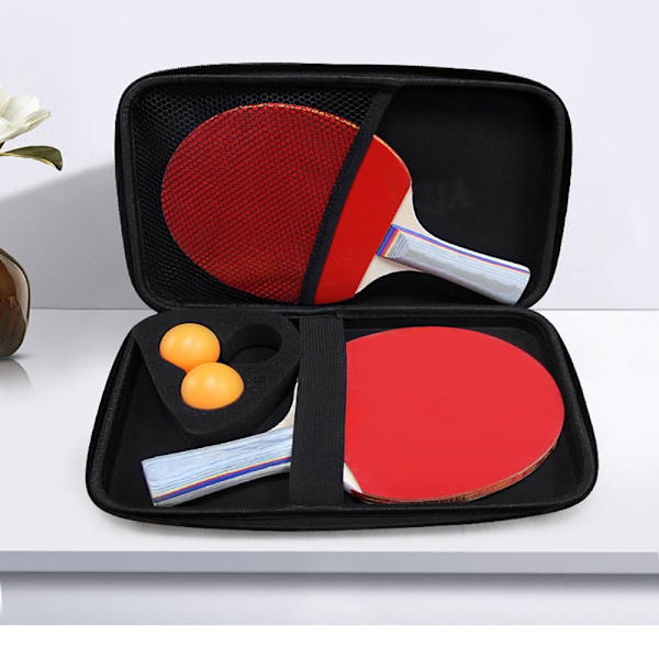 Bordtennis Paddlar Case Ping Pong Rackets Väska RÖD red
