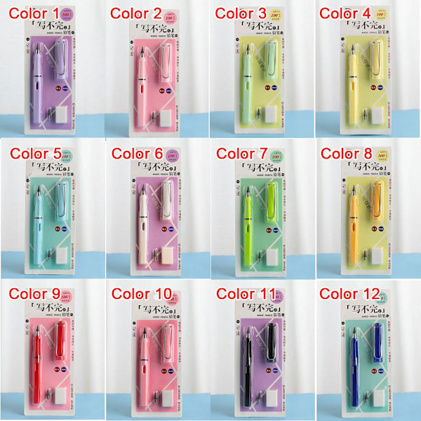 Ingen blæk Eternal pen HB Pencil COLOR 8 Color 8