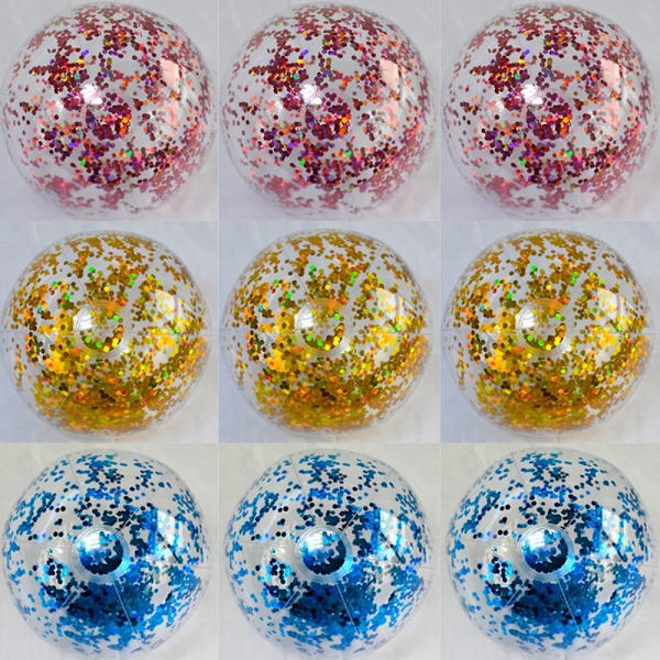 40cm uppblåsbar badboll Vattenbollar BLÅ blue