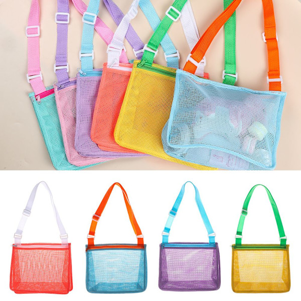 Beach Toy Mesh Bag Shell Keräilykassi VILLA purple