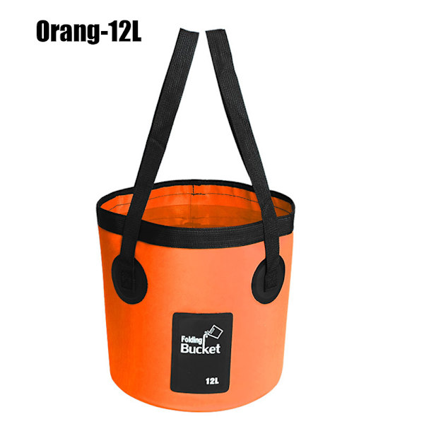 Fällbar vattenhink Vattenförvaring ORANGE 12L 12L orange 12L-12L